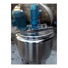 Food Grade Electrical Steam Heating Jacketed Liquid Emulsifying Stainless Steel Mixing Tank With Agitator