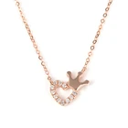 Jewellery High End Jewellery Women Chain Custom Queen Crown Necklace 18K Rose Gold Necklace