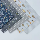 Printed Printed Cotton Fabric 100% Cotton Patchwork Printed Fabric Squares Bundle DIY Handmade Craft Sewing Quilting Fabric