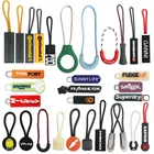 Cord Puller Zipper Pull Cord Custom Logo Rubber Cord Luggage Accessories Zipper Puller Pull Charms