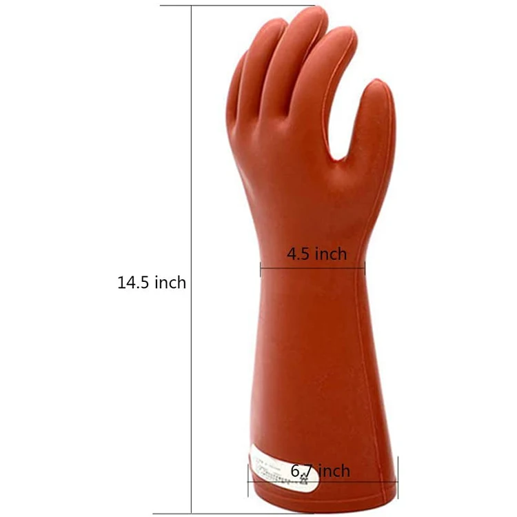 12kv Electrical Insulated Rubber Electrician High Voltage Safety