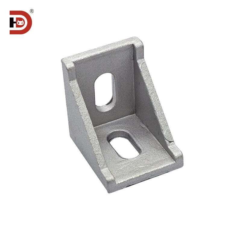 3030 Corner Code Aluminum Profile Accessories, Aluminum Alloy Connectors, Right Angle Fasteners, Triangular Bracket Fasteners supplier