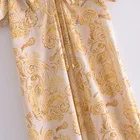 Skirt Vintage 2021 Hot Factory Custom Summer V Collar Cashew Print Chest Lace Long Skirt