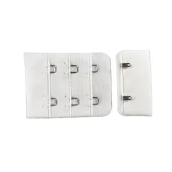 Factory Direct Three Rows Two-Button Garment Bra Accessories Underwear Hook Bra Hooks And Eyes Closure For Underwear