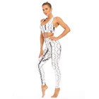 Snake Sets Leggings For Women Snake Printed Leggings For Women High Waist Workout Leggings Set