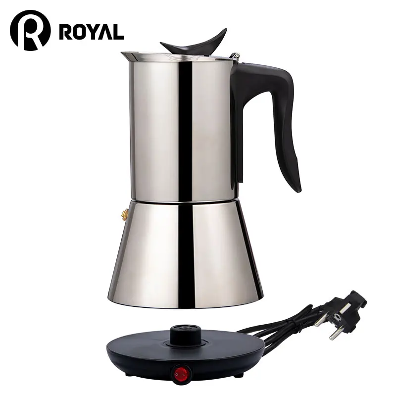 Best Selling Products 220v Electronic Moka Pot Stainless Steel Coffee Maker Electric Moka Pot With Base - Buy Moka Pot Electric Moka Pot,Moka Pot With Heating Electric Moka Pot With