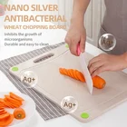 Cutting Block Wheat Straw Kitchen Chopping Board Nano-Silver Antibacterial Cutting Board Chopping Block