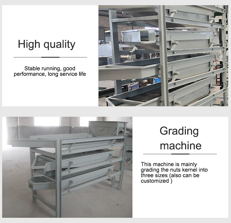 China Manufacturer's New Stainless Steel Automatic Peanut Groundnut Grading Sorting Machine Motor Engine Nuts Corn Soybean manufacture