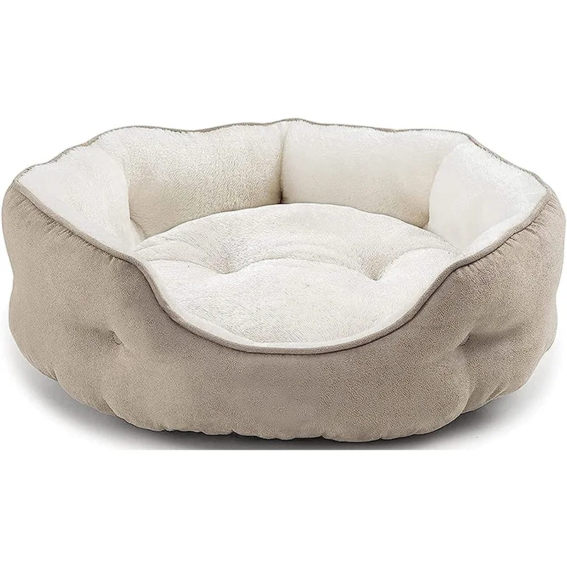 product luxury suede dog sofa bed anti slip bottom solid pattern pp cotton filling luxury nest for cats and dogs perfect gift874-52