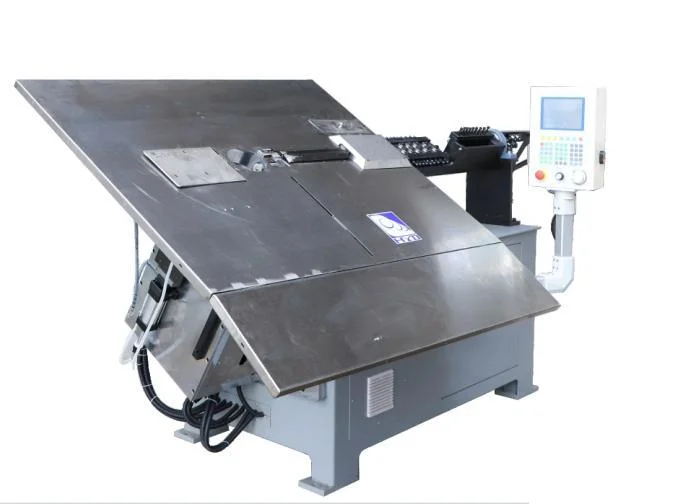 Automatic 2D Wire Bending Machine with Dedicated CNC Computer 8.6kW Power and Max Wire Feed 10000.0mm