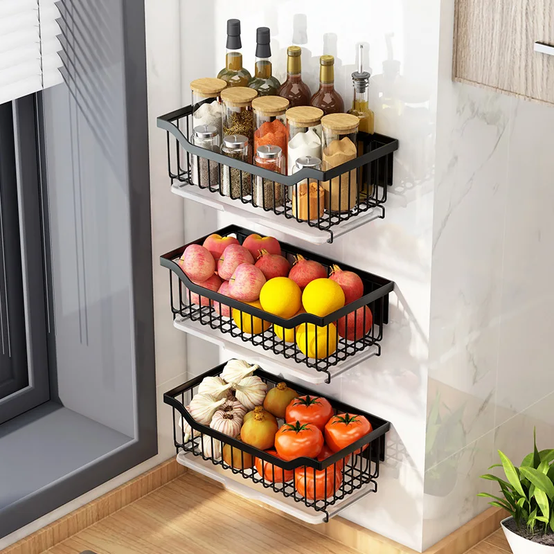 Steel Adjustable Multifunctional Kitchen Shelf Dish Organizer Storage Rack