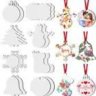 New Product Blank Round Wooden Double Side Mdf Sublimation Blanks Christmas Ornament For Christmas Decoration