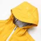 Yellow Coat High Quality Yellow Printed Raincoat For Women PU Knitting Long Coat