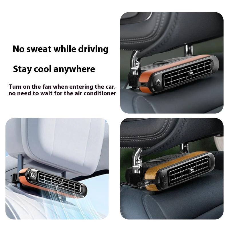 Usb Car Seat Fan, 5V, Plastic - detail 12