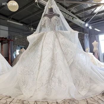 Jancember HTL2199 Bohemian Off Shoulder Beading Sequin Wedding Dress Bridal Gown