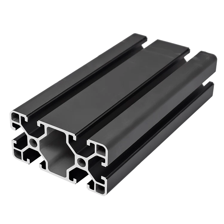 4080 Black Industrial Extruded Aluminum Profile 4080 Assembly Line Aluminum Alloy Profile factory