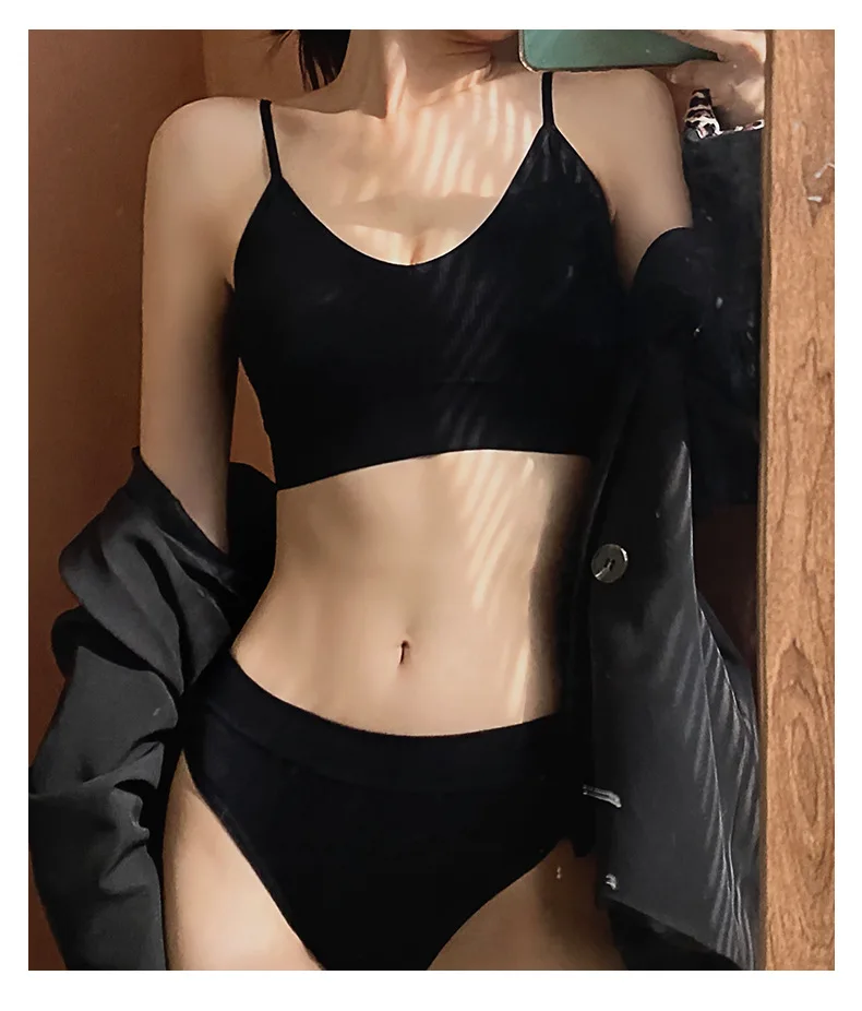 Women Bra Sexy Underwear Sets Seamless Bra Set Plus Size Women's Underwear Thong Low Waist Panties Female Underwear Set