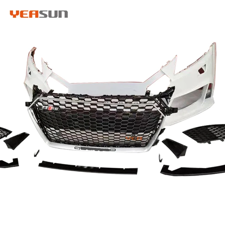 Bkm Front Bumper Kit With Rear Diffuser Rs Style Glossy Black Fits