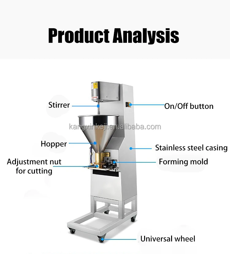 Small Shrimp Fish Meatball Making Frozen Meat Meet Ball Fishball