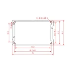 Pcb Aluminum Enclosure Yongu H09 76*46mm China Manufacture Aluminium Extrusion Case Pcb Enclosure