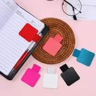 Fast Delivery Wholesale Custom Engraved Logo 3M Sticker Pu Leather Elastic Pen Loop Self Adhesive Pen Holder