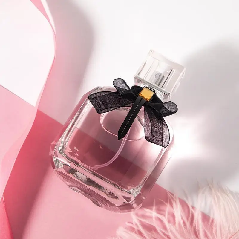 30ml 50ml 100ml Luxury Empty Clear Glass Perfume Bottle Square Perfume Bottle With Pump Spray Cap