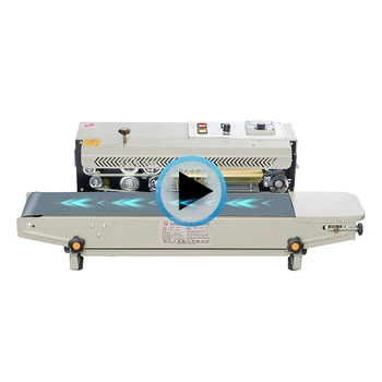 DBF-900 CE Certified High Quality Industrial Continuous Band Sealer Machine bag sealer  plastic   horizontal sealer