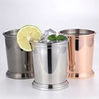 Steel Mug EFINE 2020 New Silver Stainless Steel Beer Mug For Bar Mint Julep Cups