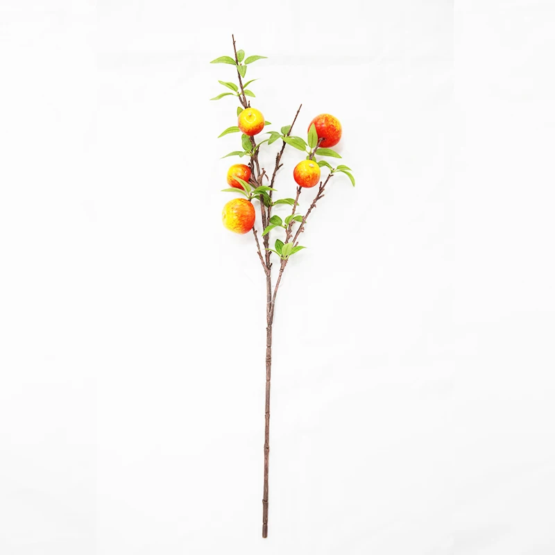 Handmade China wholesale home decor simulated fruit artificial flower harvest apple/pear/orange/pomegranate bunches