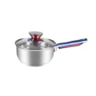 Steel Pots Stainless Stock Pot RAINBOW Handles Stainless Steel Pots And Pan Sets With Shinny Kitchen Utensils