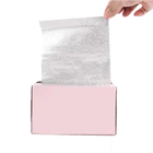 Embossed Embossed Colored Pop Up Hairdressing Foils 5''*11'' Popular Size Custom Box Silver Printed Hair Foil Sheets