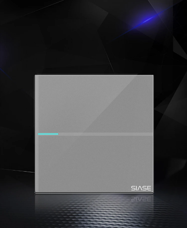 SIASE British Standard 20A water heater switch with indicator grey color