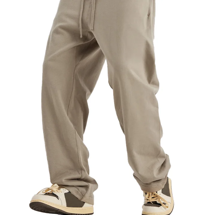 Streetwear High Quality 400G Autumn Winter Mens Jogging Pants Baggy Bottoms Customized Plus Fleece Cotton Sweatpants