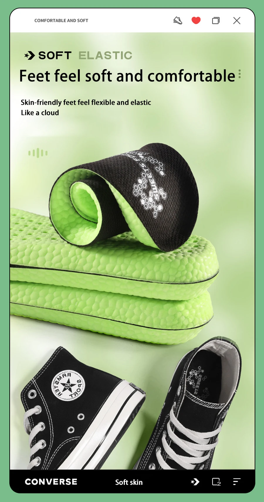 Mugwort Deodorizing Soft Insoles Shock Absorption Pads Mugwort Deodorizing Soft Insoles Shock Absorption Pads