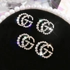 Jewelry Pearl DEXRLO Wholesale Channel Earring Jewelry Small Pearl Elegant Large GG Earrings