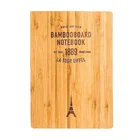 Bamboo Notebook Custom Logo Eco Friendly Recycled Office Stationery Wood Bamboo Cover Notebook