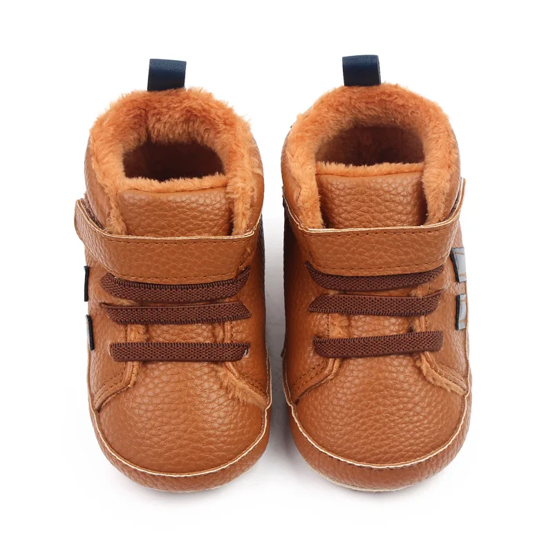 Add Plus Winter Baby Boys Girls' Sneakers Anti-Slip Soft Sole Newborn Toddler First Walker Outdoor Shoes Crib Shoes supplier