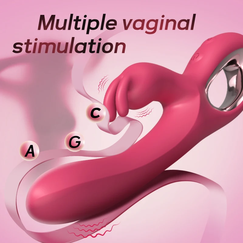 Ypm 2024 Rabbit Vibrator 2 In 1wand Massage Vibrator Sex Masturbation