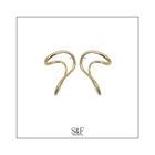 Earrings Wholesale 2021 Newest Curve Shape Exaggerated Earrings Big Hoop Earrings Large Earrings For Women