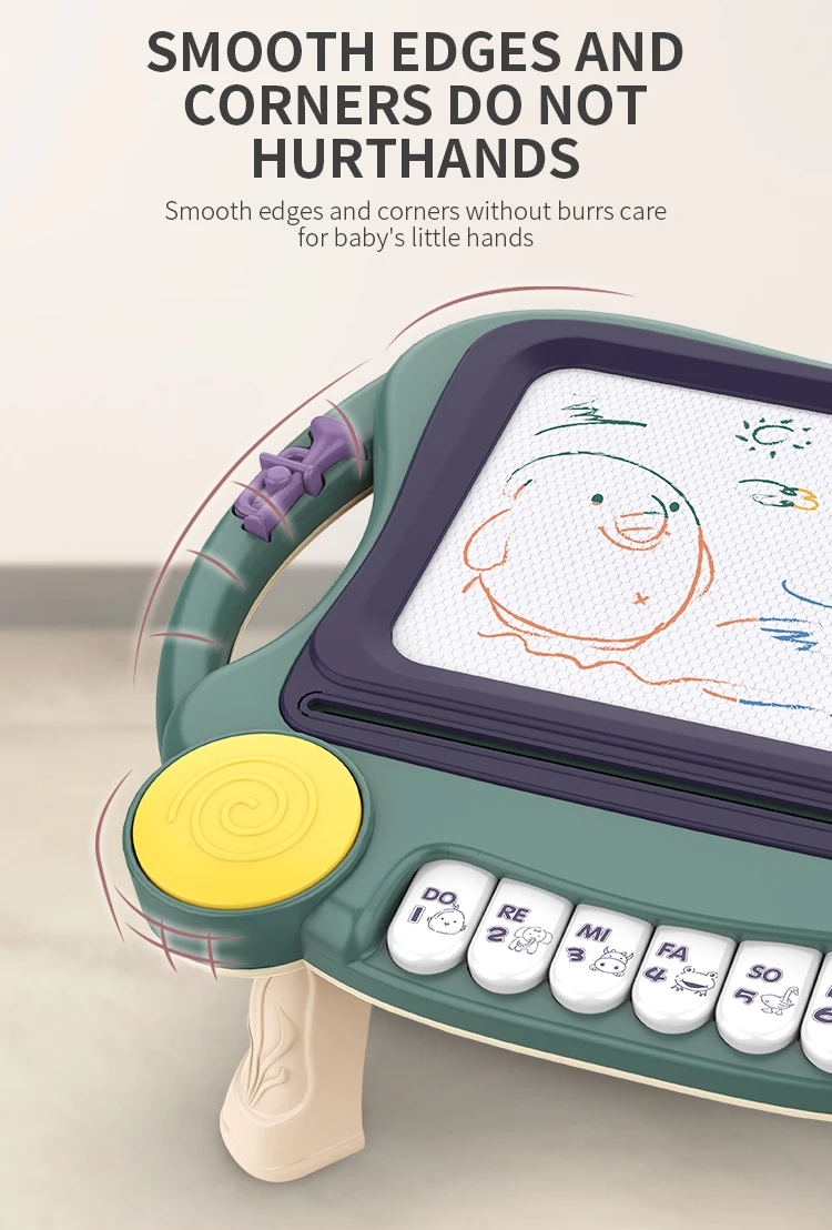 New Product Magnetic Musical Educational Gift For Kids Drawing Board With Color Piano