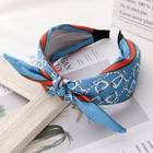 Wrap 2020 New Design Colorful Elastic Head Wrap Designer Headbands Twisted Knotted Headbands For Women 2020