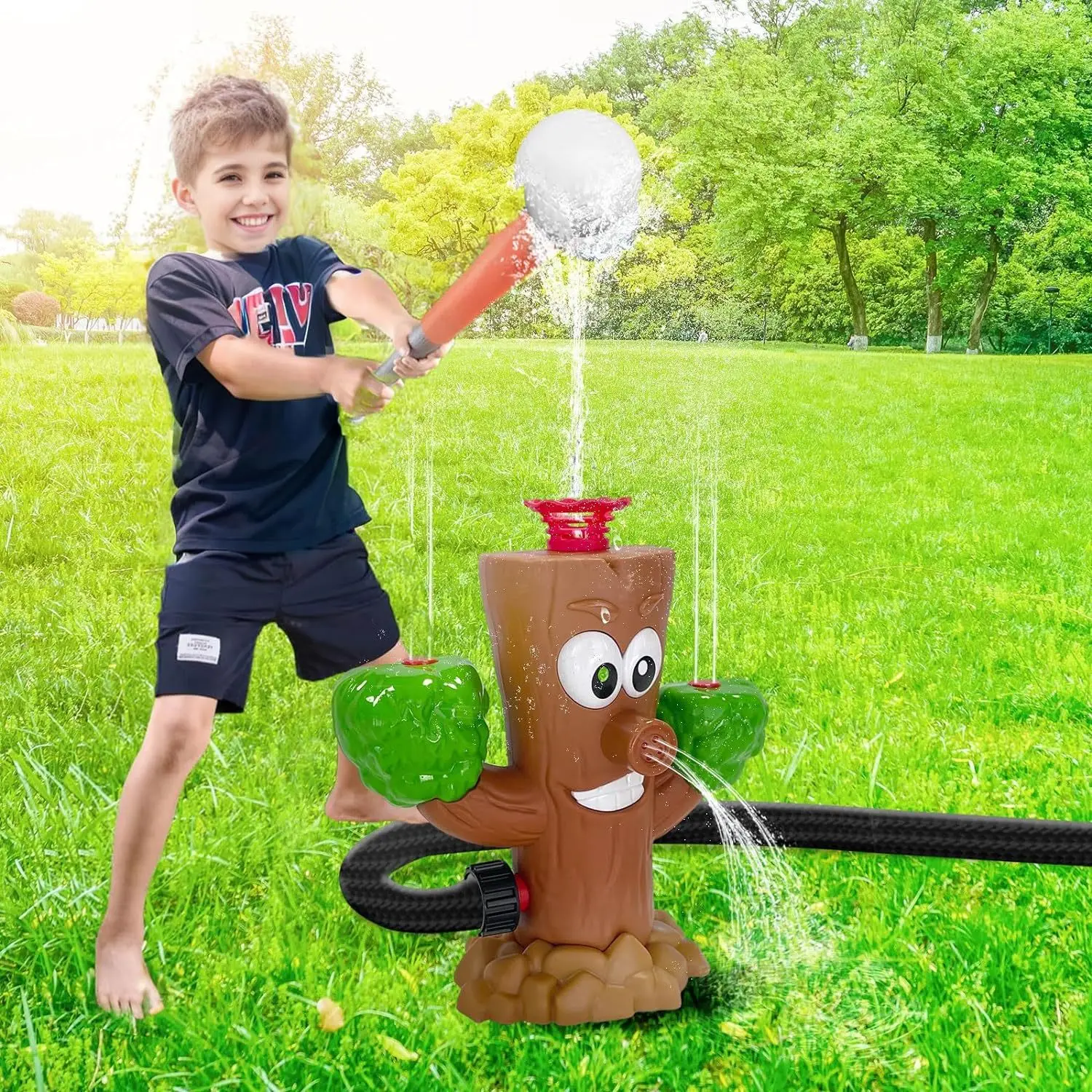 New Summer Outdoor Pool Play Toys Stump Rotary Sprinkler Cross-Border Product