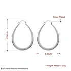 Hoop Earrings Earrings Popular Circular Plated Silver Romantic Style Hoop Earrings For Girls