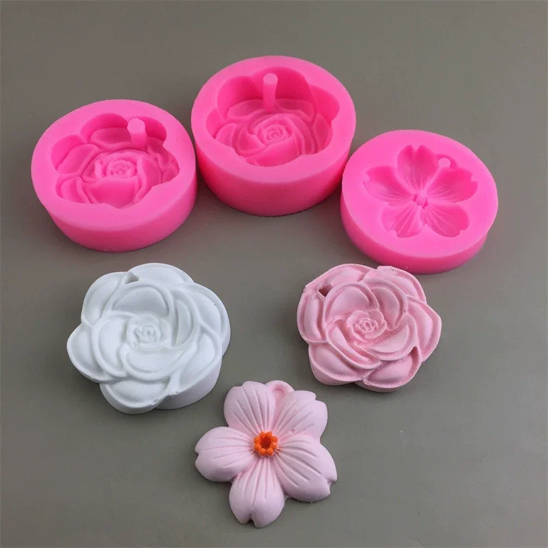 Heart Round Square single Flower Shape Resin Casting Storage Box Silicone Molds for Epoxy Craft DIY Jewelry Containers