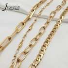 Pearl Pendant Necklace 18k Gold Plated Link Chain Stainless Steel Choker Baroque Pearl Pendant Necklaces Pearl