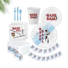 Event Event Party Supplies Eco Friendly Wholesale Custom Fun Event Baseball Party Supplies With Paper Plates Set
