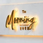 House Number Letters Sign Led Hotel Door And Signage Falling 8 Inch Acrylic Steel Stainless Material Origin GUA Place Model