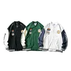 Autumn Jackets Custom Mens Autumn Varsity Applique Single Breasted Jackets