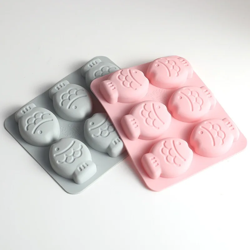 Small Fish Wax Bottle Candy Cake Tools 6-Grid DIY Silicone Mold Kneading Fun Tools factory
