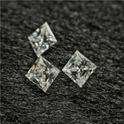 White Diamond White Clear White Color 3mm 12mm Synthetic Diamond Square Princess Cut Moissanite